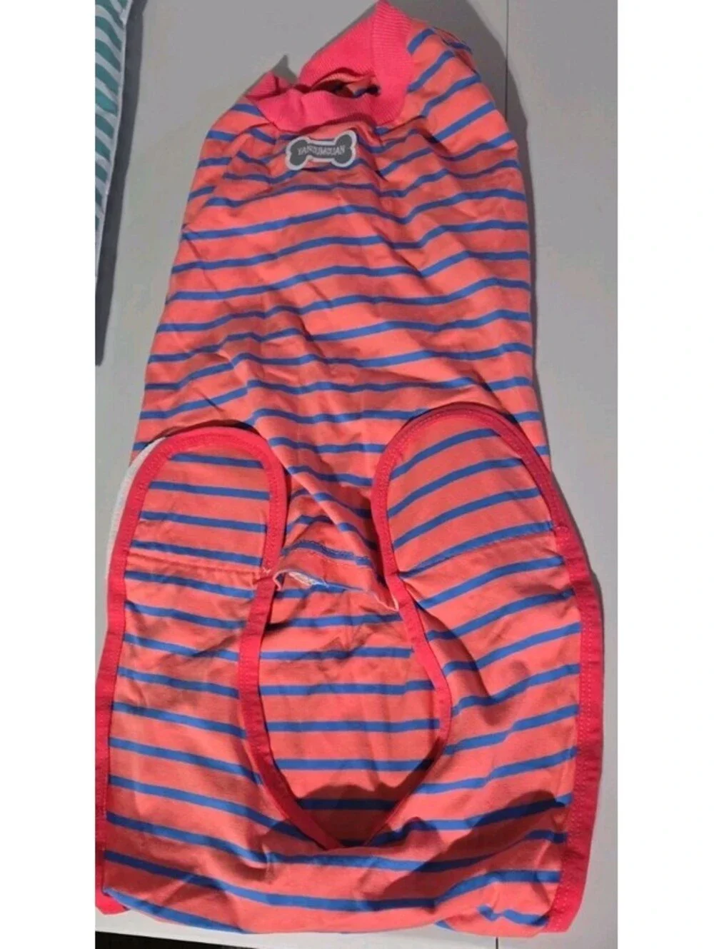 Dog Recovery One-Piece Pink Blue